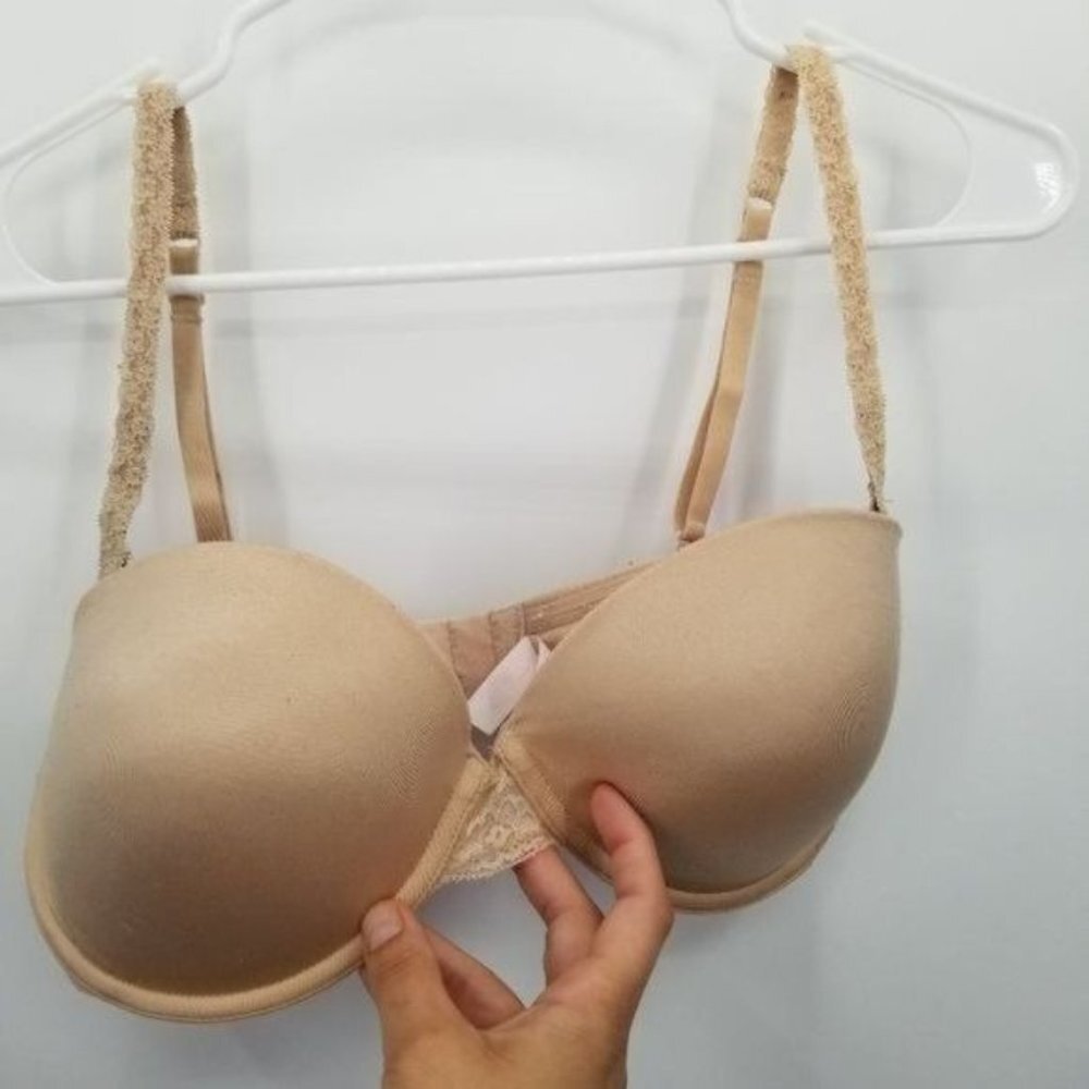 Pink Victoria Secret Multi-Way Strapless Bra 34D